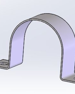 U clamp f/tube Ø50 feed dispenser